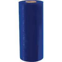 Colored Cast Machine Stretch Film, 20" x 80 Gauge x 6000', Blue, 1/Roll