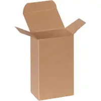 Reverse Tuck Folding Cartons, 3" x 2" x 5", Kraft, 500/Case