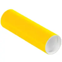 Mailing Tubes with Caps, 2" x 6", Yellow, 50/Case