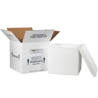 Insulated Shipping Kits, 12" x 12" x 11 1/2", White, 1/Case