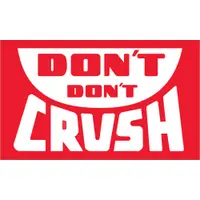 Tape Logic® Labels, "Don't Don't Crush", 3" x 5", Red/White, 500/Roll