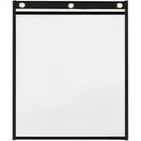 Heavyweight Stitched Job Ticket Holders, 9" x 12", Black, 15/Case