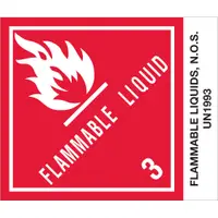 Tape Logic® Labels, "Flammable Liquids, N.O.S.", 4" x 4 3/4", 500/Roll