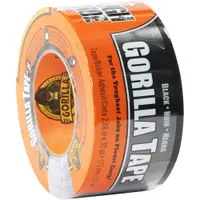Gorilla® Duct Tape, 17.0 Mil, 3" x 30 yds., Black, 1/Case