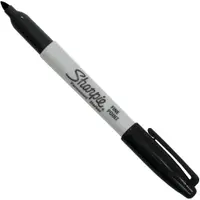 Sharpie® Fine Point Permanent Markers, Black, 12/Case