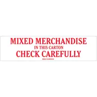 Tape Logic® Labels, "Mixed Merchandise", Red/White, 500/Roll