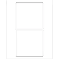 Tape Logic® Rectangular Laser Labels, 5" x 5", White, 200/Case