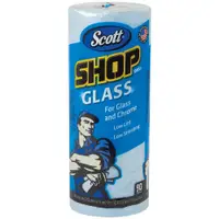 Scott® Shop Towels on a Roll for Glass, 11" x 8.7", Blue, 12 Rolls/Case