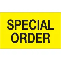 Tape Logic® Labels, "Special Order", 3" x 5", Fluorescent Yellow, 500/Roll