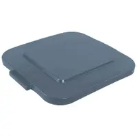 Brute® Square Container Flat Lid, 40 Gallon, 24" x 24" x 2", Gray, 1/Each