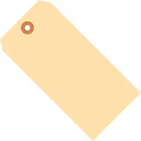 Shipping Tags, 10 Pt., 5 1/4" x 2 5/8", Manila, 1000/Case