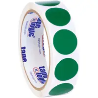 Tape Logic® Inventory Circle Labels, 1", Green, 500/Roll