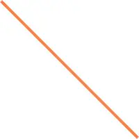 Paper Twist Ties, 10" x 5/32", Orange, 2000/Case