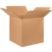 Double Wall Corrugated Boxes, 25" x 25" x 25", Kraft, 5/Bundle; 90/Skid