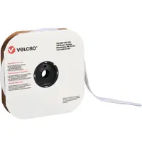Velcro® Tape, Individual Strips, Loop, 1 1/2" x 75', White, 1/Case