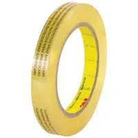 3M™ 665 Double Sided Film Tape, 3.5 Mil, 1/2" x 72 yds, Clear, 6/Case