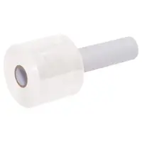 Colored Extended Core Bundling Film, 80 Gauge, 3" x 1000', White, 18/Case