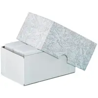 Stationery Set-Up Cartons, 3 3/4" x 2 1/4" x 1 3/4", Gray Leatherette, 100/Case