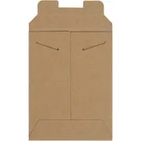 Stayflats® Mailers, 6" x 8", Kraft, 100/Case