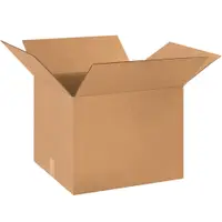Corrugated Boxes, 18" x 16" x 14", Kraft, 25/Bundle; 150/Skid