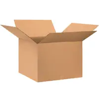 Corrugated Boxes, 28" x 28" x 20", Kraft, 10/Bundle; 120/Skid
