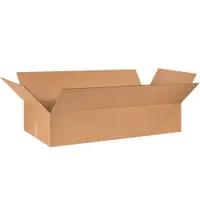 Corrugated Boxes, 48" x 24" x 8", Kraft, 10/Bundle; 120/Skid