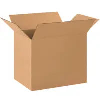 Corrugated Boxes, 20" x 14" x 16", Kraft, 20/Bundle; 120/Skid
