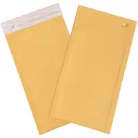Self-Seal Bubble Mailers w/Tear Strip, #00, 5" x 10", Kraft, 180/Case