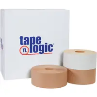 Tape Logic® #7700 Reinforced Water Activated Tape, 3" x 450', Kraft, 10/Case