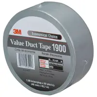 3M™ 1900 Duct Tape, 5.8 Mil, 2" x 50 yds., Silver, 24/Case