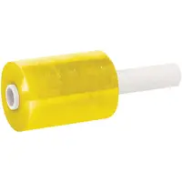 Colored Extended Core Bundling Film, 80 Gauge, 5" x 1000', Yellow, 12/Case