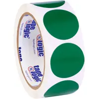 Tape Logic® Inventory Circle Labels, 1 1/2", Green, 500/Roll