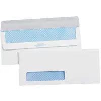 Redi-Seal Business Envelopes with Security Tint, #10 Window, 4 1/8" x 9 1/2", White, 2500/Case
