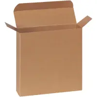Reverse Tuck Folding Cartons, 7 1/4" x 2" x 7 1/4", Kraft, 250/Case