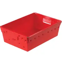 Space Age Totes, 18" x 13" x 6", Red, 6/Case