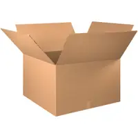 Double Wall Boxes, 30" x 30" x 20", Kraft, 5/Bundle; 90/Skid