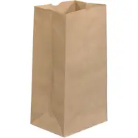 Grocery Bags, 8 1/4" x 6 1/8" x 15 7/8", Kraft, 500/Case