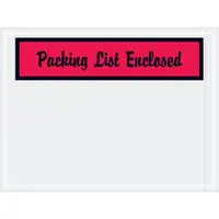 Tape Logic® "Packing List Enclosed" Envelopes, 4 1/2" x 6", Red, 1000/Case