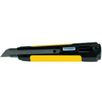 Steel Track® Snap Utility Knife with Grip, 8 Pt., Yellow/Black, 25/Case