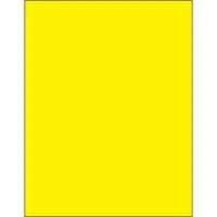 Tape Logic® Removable Rectangle Laser Labels, 8 1/2" x 11", Fluorescent Yellow, 100/Case
