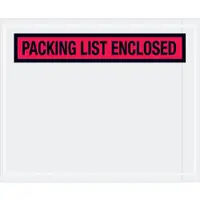 Tape Logic® "Packing List Enclosed" Envelopes, 4 1/2" x 5 1/2", Red, 1000/Case