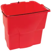 Rubbermaid® Dirty Water Bucket, Red, 1/Each
