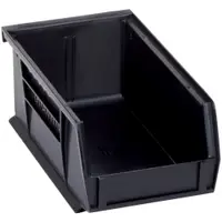 Conductive Bins,7 3/8" x 4 1/8" x 3", Black, 24/Case