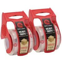 2’’ x 25 yds. Crystal Clear (2 pack) Tape Logic® with dispenser 36 ROLLS PER CASE