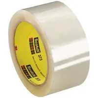 3M™ 373 Carton Sealing Tape, 2.5 Mil, 2" x 55 yds., Clear, 36/Case