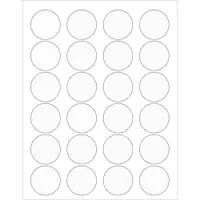 Tape Logic® Circle Laser Labels, 1 5/8", Clear, 2400/Case
