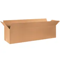 Long Corrugated Boxes, 48" x 12" x 12", Kraft, 10/Bundle; 120/Skid