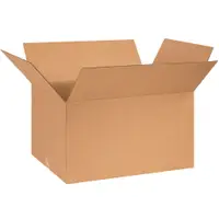Corrugated Boxes, 26" x 18" x 14", Kraft, 10/Bundle; 120/Skid
