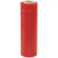 Cast Hand Stretch Film, 18" x 80 Gauge x 1500', Red, 4/Case