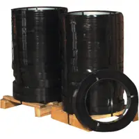 High Tensile Steel Strapping, 5/8" x .023 Gauge x 2,050', Black, 100 Lbs./Coil